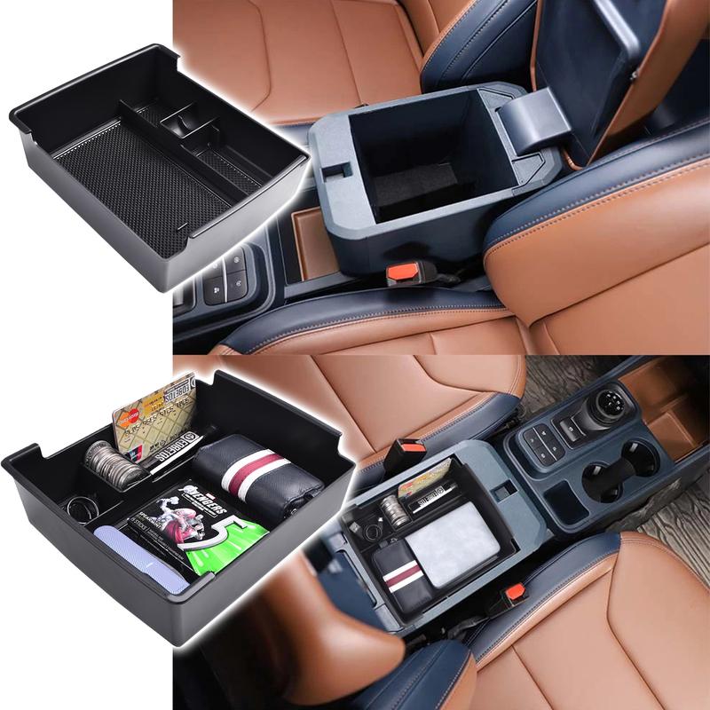 Central Armrest Secondary Storage Box Center Console Organizer Tray Fit For Ford Maverick   Accessories