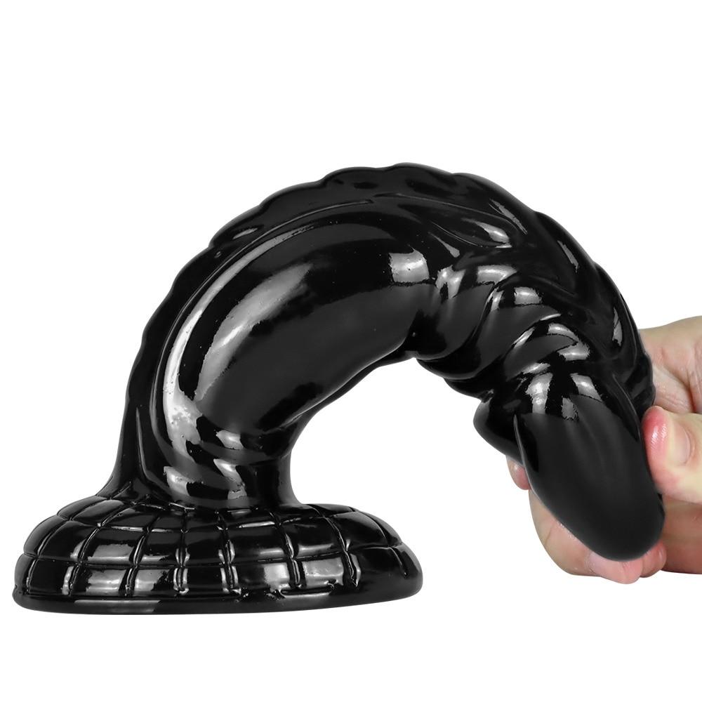 Big Black Dildo for Anal Plug Women Sex Toy for  Slave Suction Penis Realistic Chastity Adult Fisting