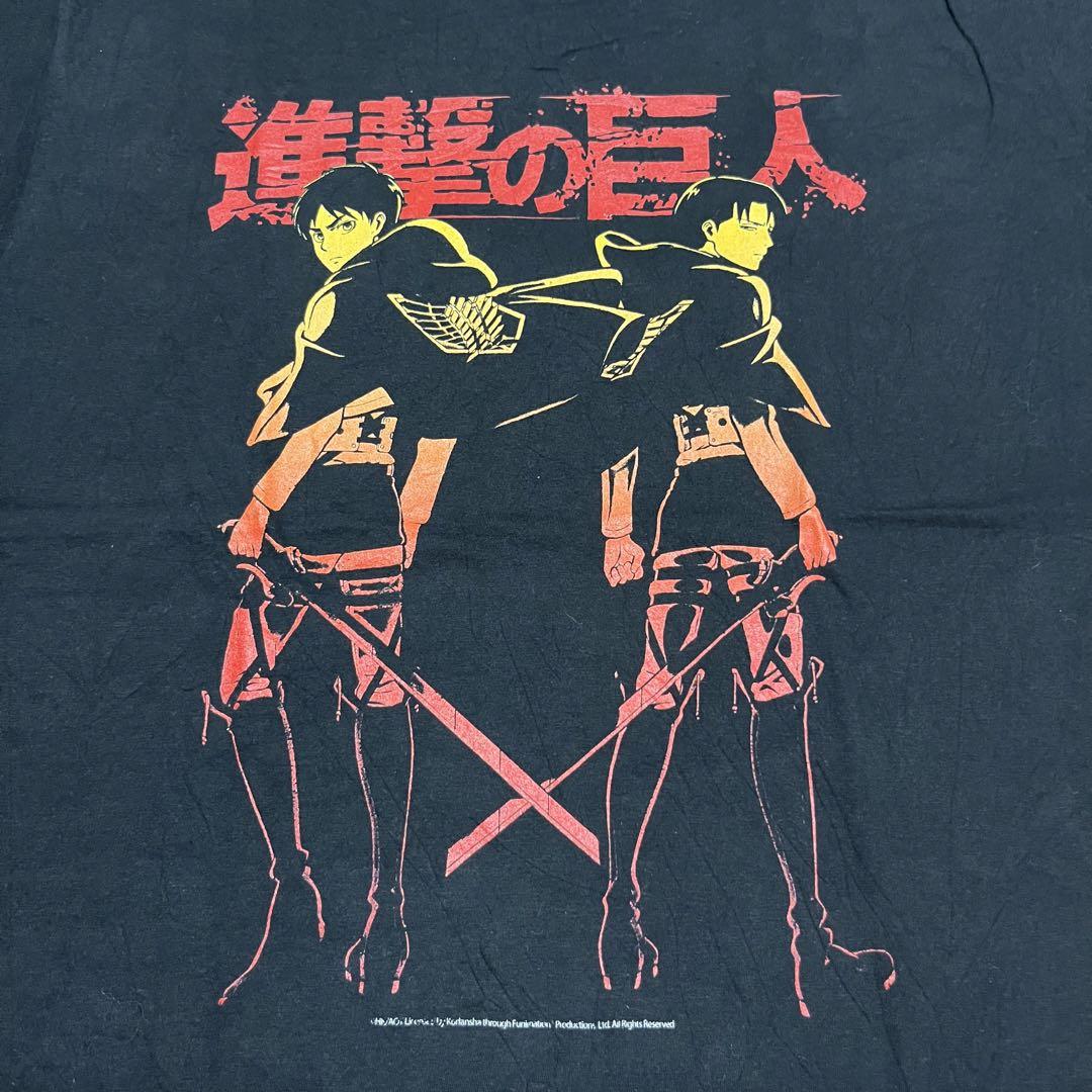 

[USED] Attack on Titan 00s USA Planning Anime T-Shirt Kodansha Copyright Manga