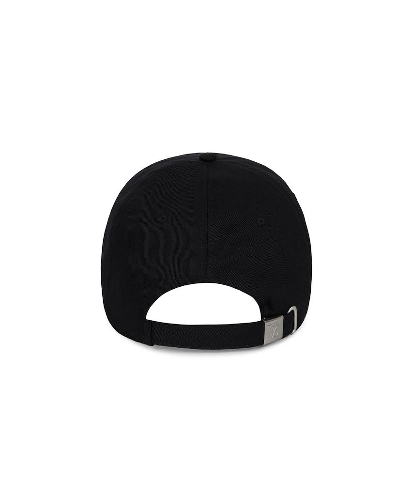 Bajal Monogram Soft Oversized Ball Cap Black