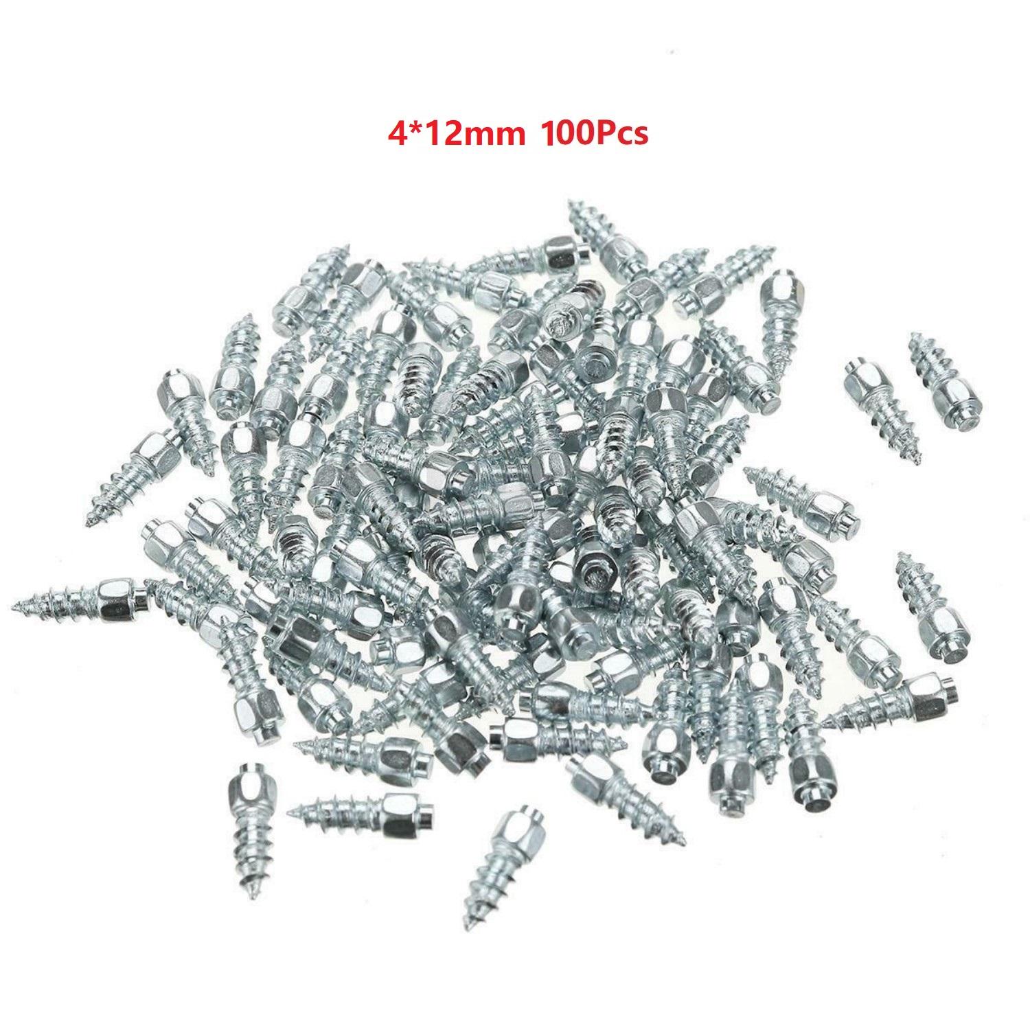 

100 шт. шипы для автомобильных шин противоскользящие винты гвозди авто мотоцикл велосипед грузовик внедорожные шины противообледенительные шипы подошва для снегоступов