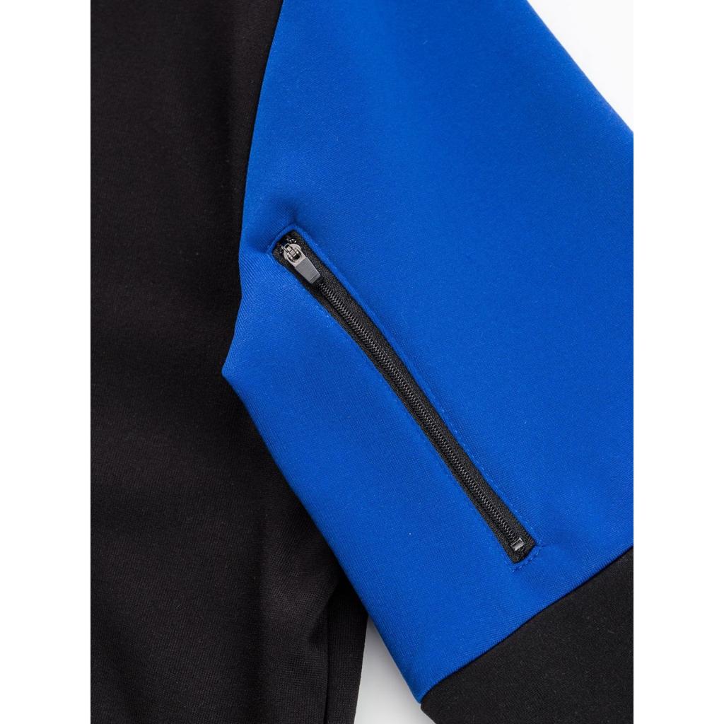 Men's Casual And Fashionable American Color,blocked Hooded Long,sleeved Half,pull One,piece Thickened Sweatshirt