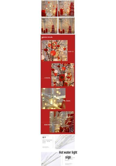 Chinese New Year Festive Decorations: Red Packet Tree & Lanterns for Home and Living Room