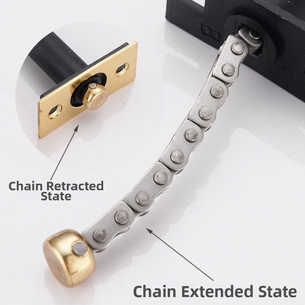 Aluminium-Zink-Zinklegierung Versteckte Sicherheitskette Schwerlast Verdeckter Türriegel Türketten Schloss Hotel Tür