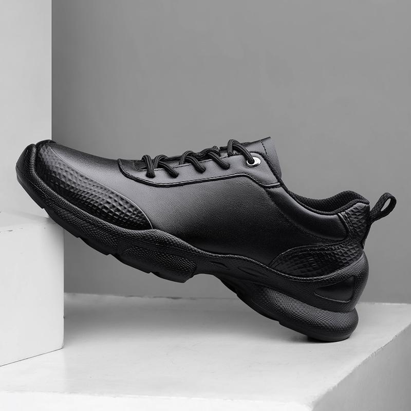 Non-slip Tenis Shoes Travel Trainers Outdoor Casual Sports Shoes Genuine Leather Mens Sneakers Lightweight Male Treking Footwear