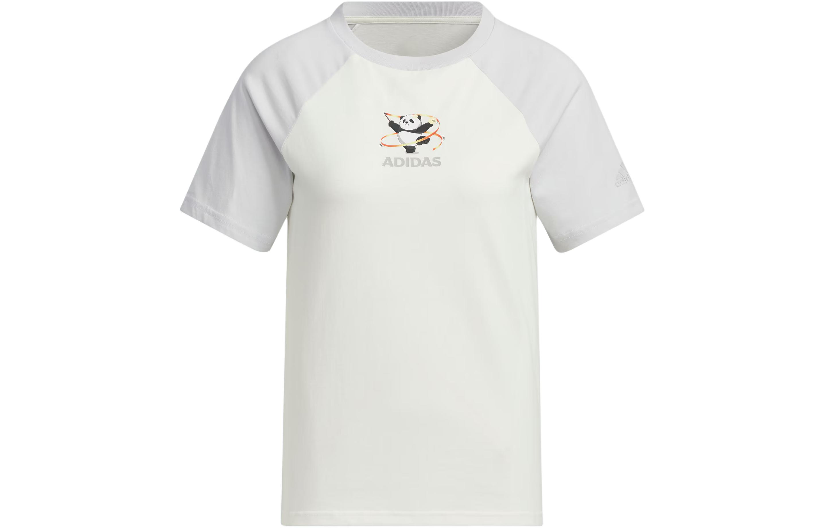 Adidas Raglan Sleeve T Shirt Women s Symbol Gray JI6866 S