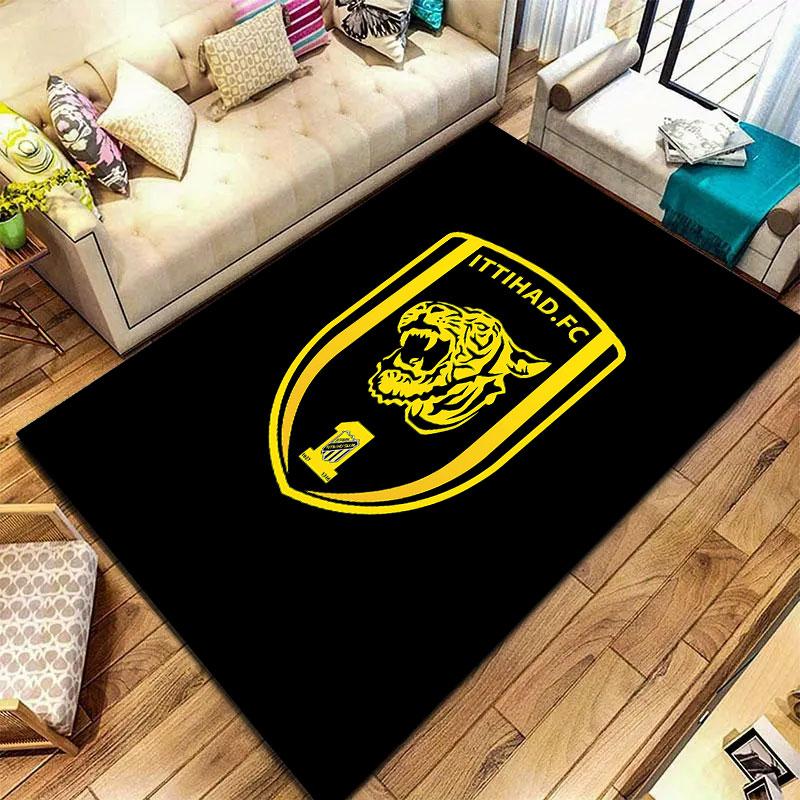 Al-Ittihad Club Carpet Rug for Living Room Bedroom Home Sofa Decoration,Kids play Non-slip Floor Mat