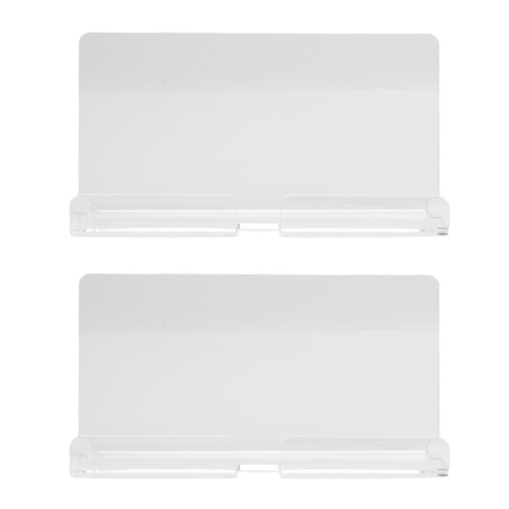 2pcs Tablet Wall Mount Holder Acrylic Tablet Wall Stand with Hole for Smartphone Electronic Reader