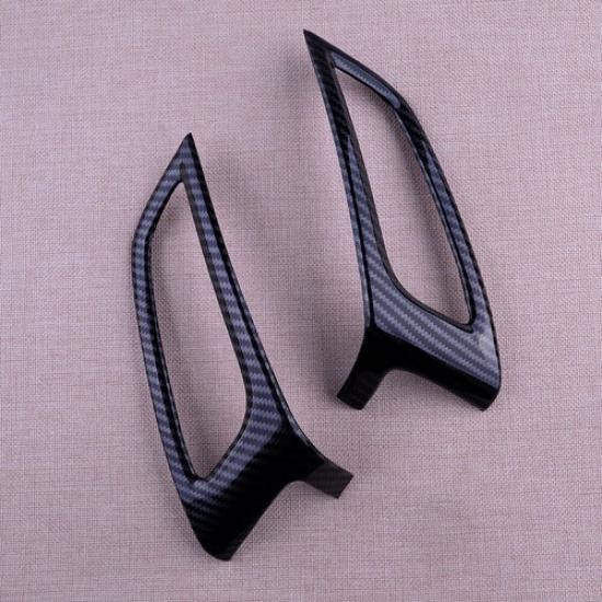 Carbon Fiber ABS Interior Center Middle Air Vent Trim fit for Ford Focus 15-18