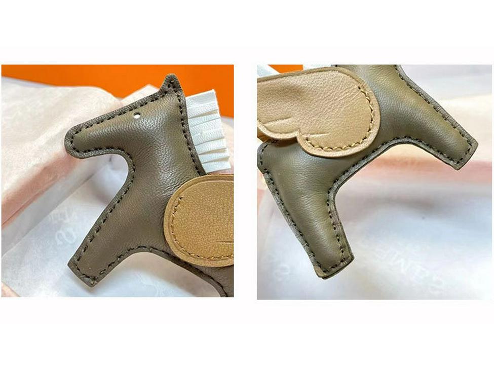 Engel Pegasus Handgenähter Lammfell Taschenanhänger - Niedliche Damenhandtaschen Dekoration & Autoschlüsselanhänger