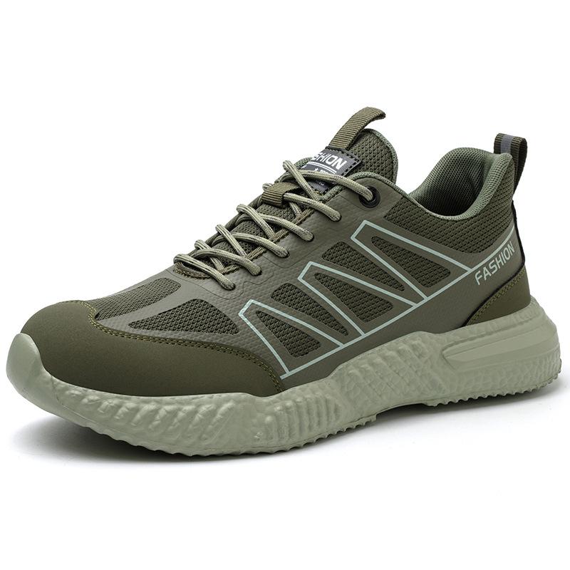 

Рабочая защитная обувь с изоляцией 6 кВ, мужские и женские противоударные рабочие кроссовки с защитой от проколов, неразрушимая обувь, защитная защитная обувь 39 зелёный