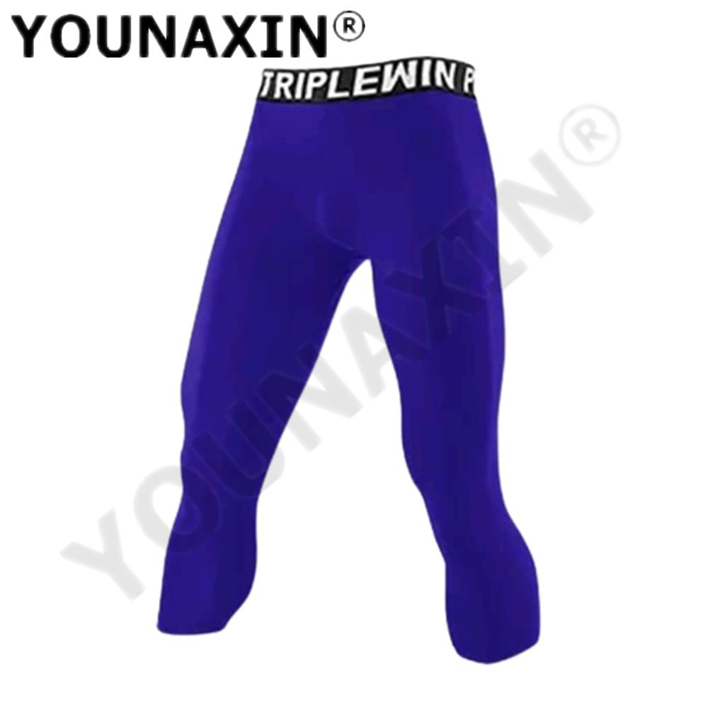 Pantaloni Sportivi da Basket da Uomo 3/4 Corti Strato Base Palestra Calcio Leggings Yoga Fitness Corsa Allenamento Asciugatura Rapida S M L XL 2XL