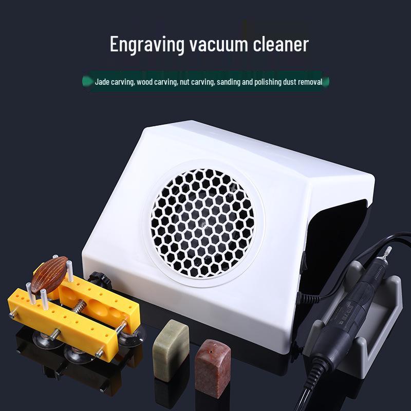 High-Suction Silent Desktop Vacuum for Walnut Sanding and Dust Collection