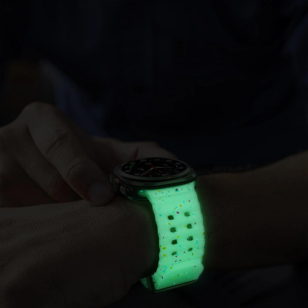 Silicone Breathable Strap For Samsung Galaxy Watch Ultra 47mm Marine Wristband Bracelet Galaxy Watch Ultra(2025) 47mm  Watchband