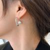 PONYKISS Real S Sterling Silver Pearl Hook Huggies Earrings For Women Trendy Fine  Minimalist Accessories