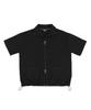 Acha 2-Way High-Neck Short-Sleeve Zip-Up _ Black