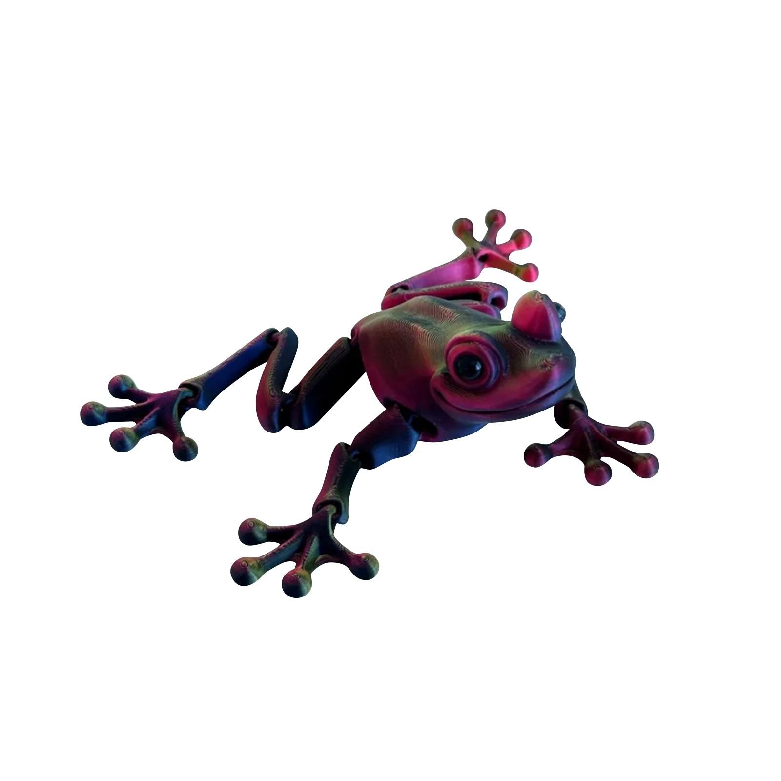 

3D-печатная магнитная игрушка с подвижными суставами, имитация глаз, антистрессовая игрушка One Size темно-фиолетового