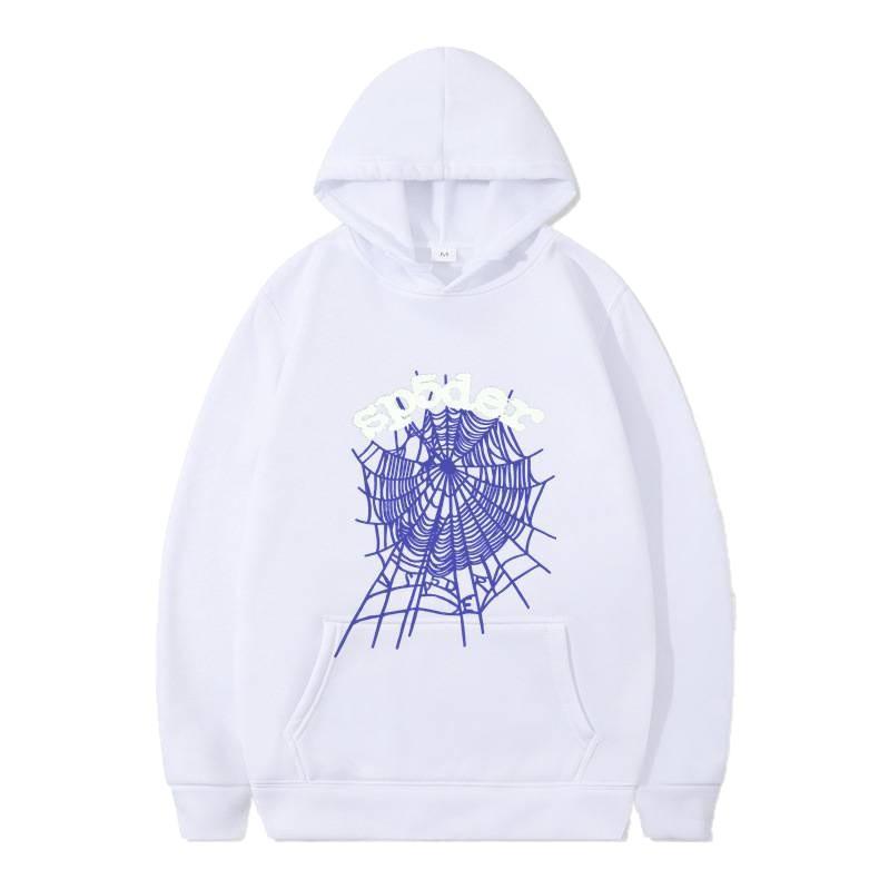 Sweat à capuche 555 Série Spider Hommes et Femmes Pull Automne Hiver Sweat-shirt Imprimé