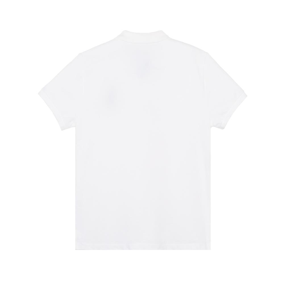 Polo Ralph Lauren SS22 Solid Color Embroidered Logo Short Sleeve Polo Shirt Women Tops White WMPOKNINN810027-E86
