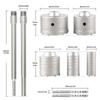 Cemented Carbide Wall Hole Opener High Efficiency Precision Trimming Hole Opener Anti-slip Professional Wall Drilling Drill Bit