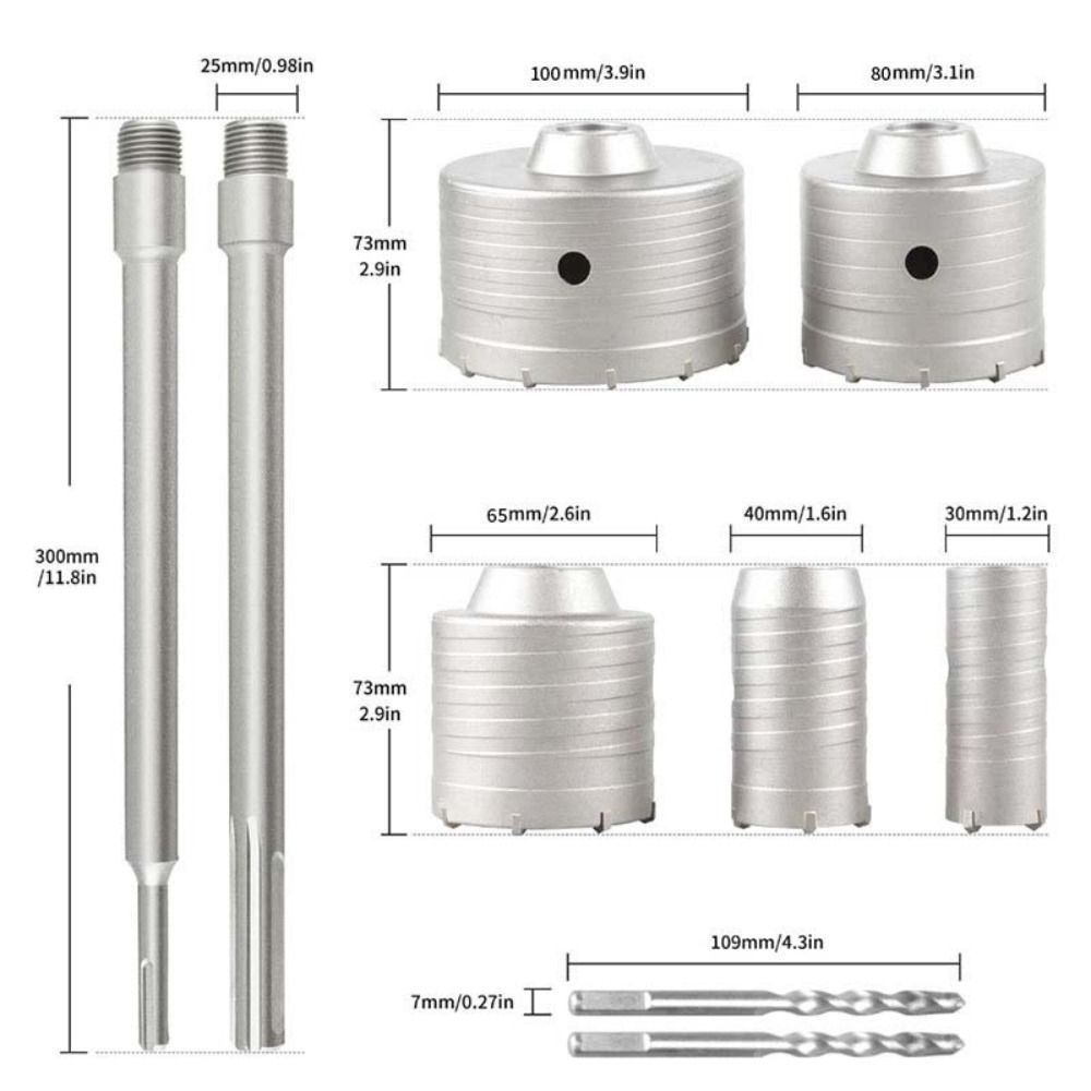 Cemented Carbide Wall Hole Opener High Efficiency Precision Trimming Hole Opener Anti-slip Professional Wall Drilling Drill Bit
