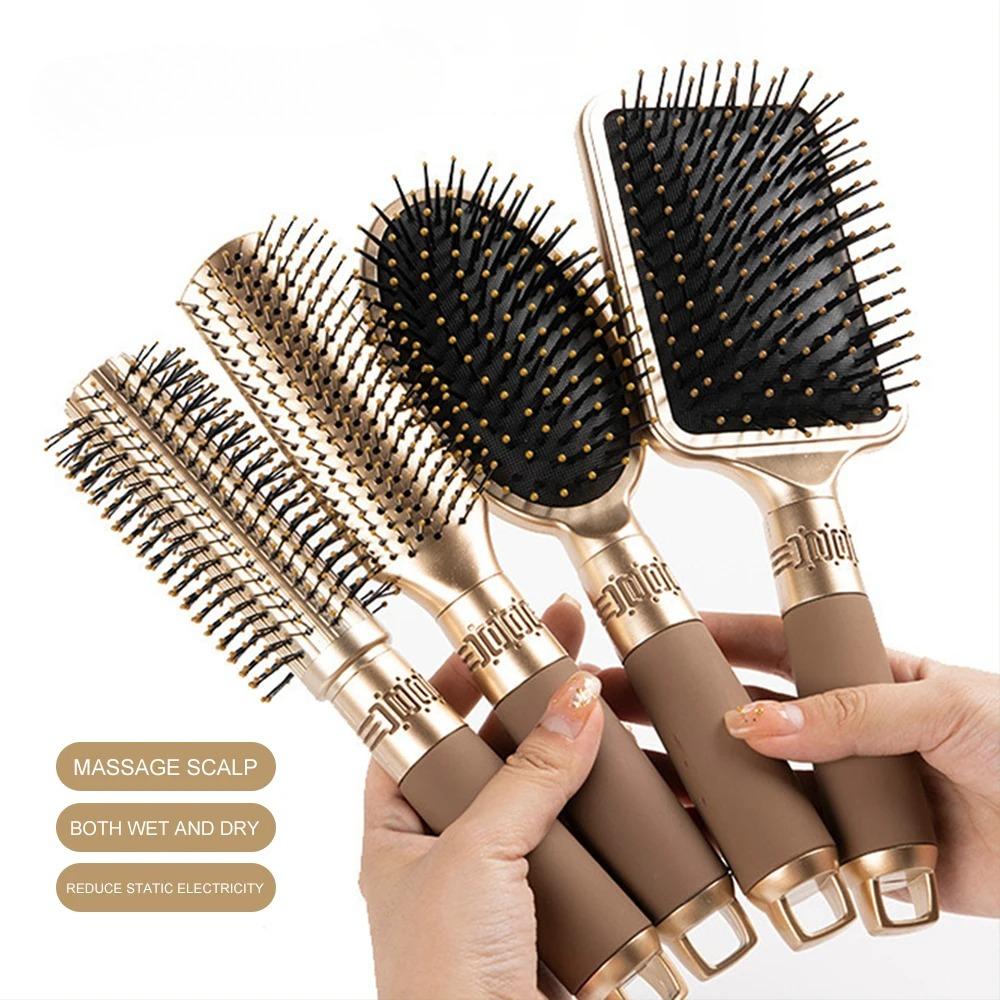 Hair Massage Air Cushion Comb Brush Scalp Hairbrush Detangle Anti Static Salon SPA Hairdressing Styling Tool Oval Round