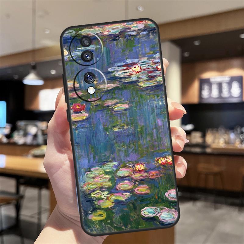 

Monet Oil Painting Case For Honor Magic 8 6 7 Pro Honor Win RT X8b X8c X9a X9b X9c X9d 70 90 200 400 Lite Cover Honor X9b