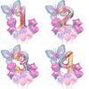 Ice Blue Gradual Change Butterfly Digital Aluminum Film Balloon Set Photo Dream Scene Arrangement Birthday Party