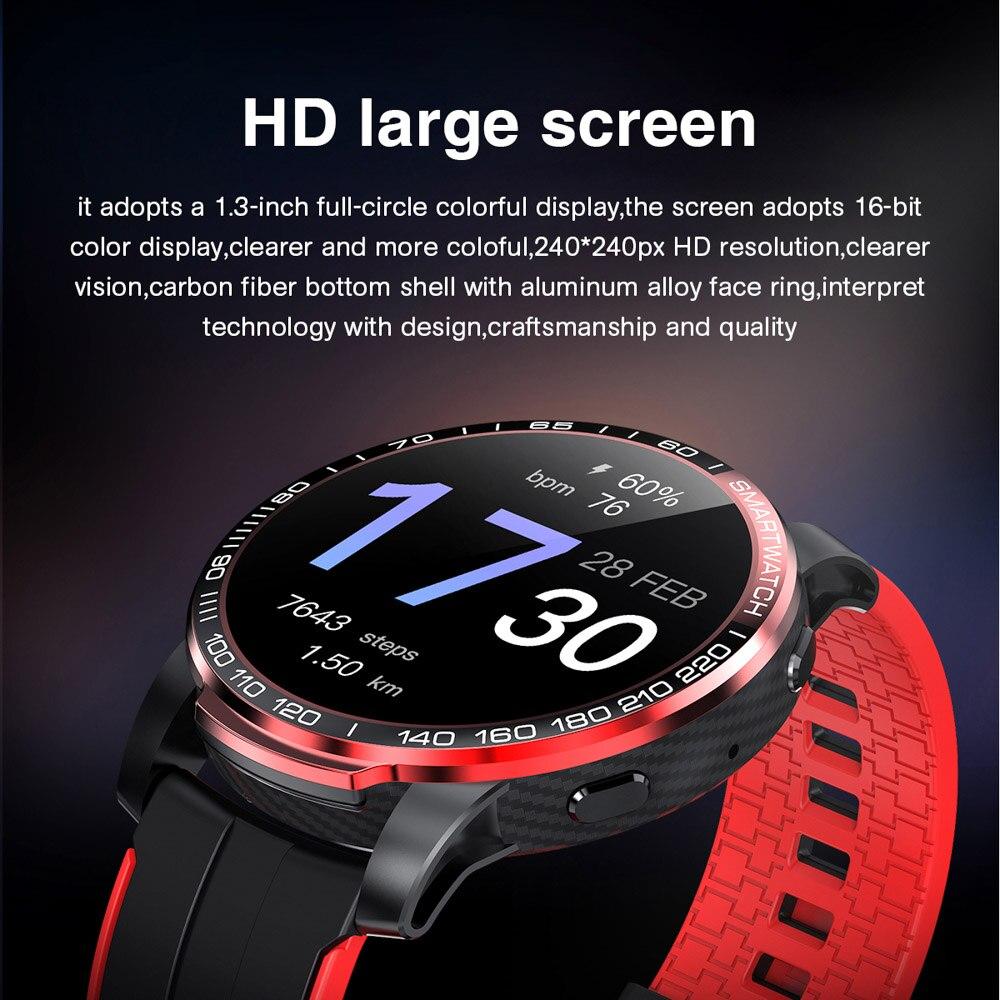 Smart Watch Carbon Fiber Men Bluetooth Call 24 Hours Heart Rate Multi-Sport Mode Smartwatch for Android IOS Fitness Tracker