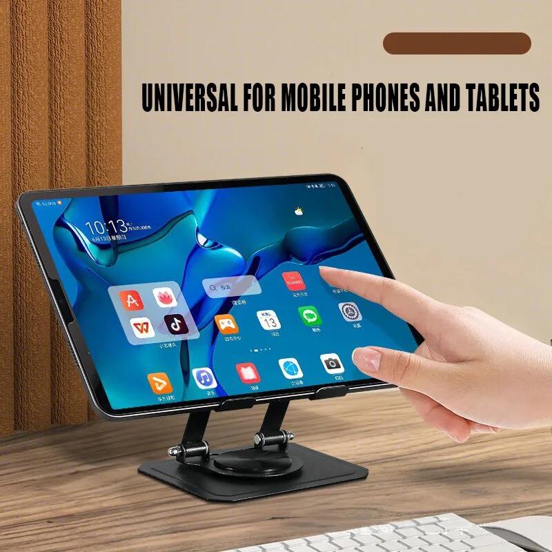 Xiaomi Aluminum Alloy Portable Mobile Phone/ Tablet Universal Holder for IPad IOS Android Adjustable Folding Lazy Desktop Live Bracket