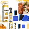 Ceară Ulei Esențial Ceară de Albine 120ml Spray pentru Îngrijirea Lemnului cu Burete de Curățare și Set de Lavete din Microfibră pentru Întreținerea Mobilierului din Lemn și Protecția Suprafeței