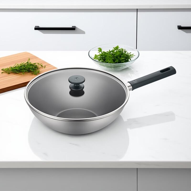Zwilling Silver Ti 30cm Titanium Wok