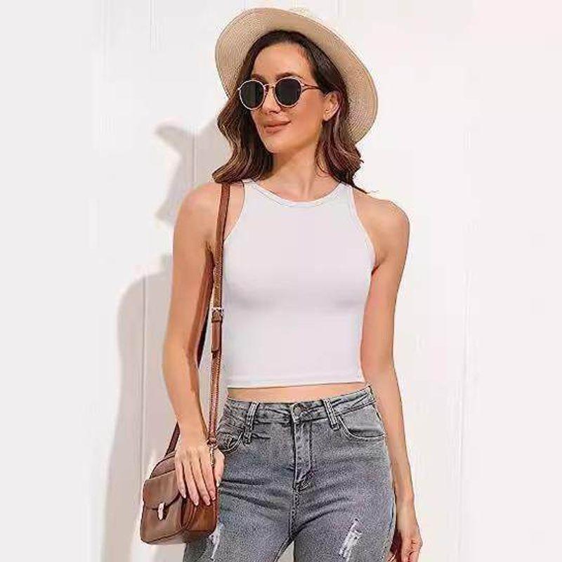 Summer Trendy Slim-Fit Camisole Gray Large quantity in stock