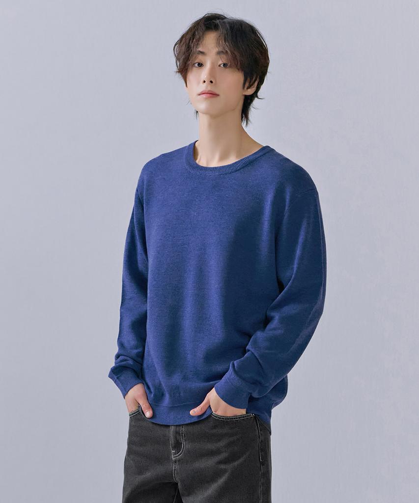 CHASECULT Men'S Basic Round Neck Knit-Cfzk5211C0G