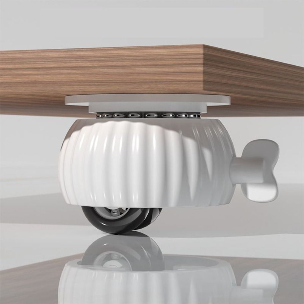 4Pcs Heavy Duty Universal Wheel Soft Rubber Furniture Caster Universal Swivel Caster Office Chair