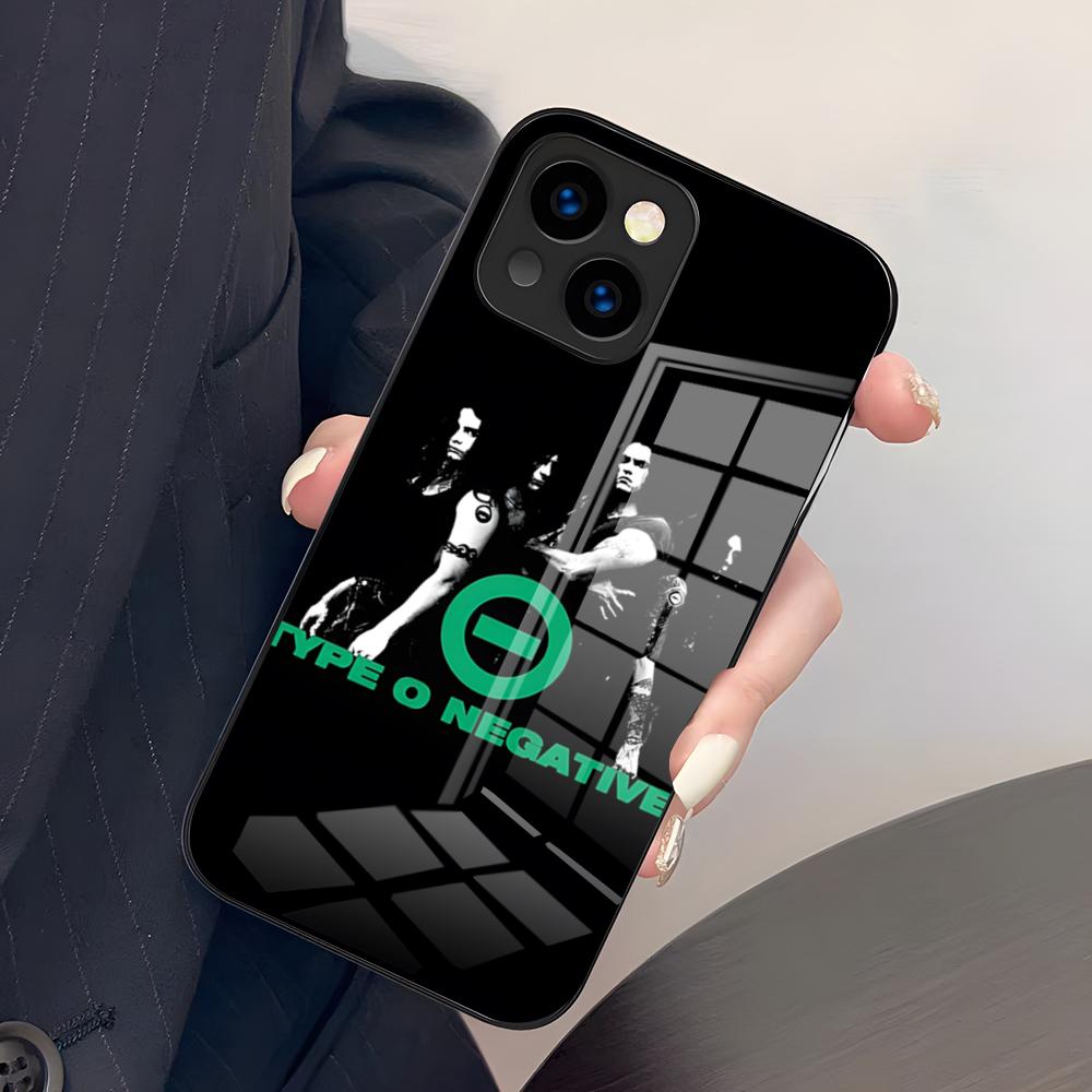 Rock Band Type O Negative Phone Case For IPhone 17 Pro Max 15 Pro 16 14 Plus 12 13 Mini 11 Pro Shockproof Glass Cover