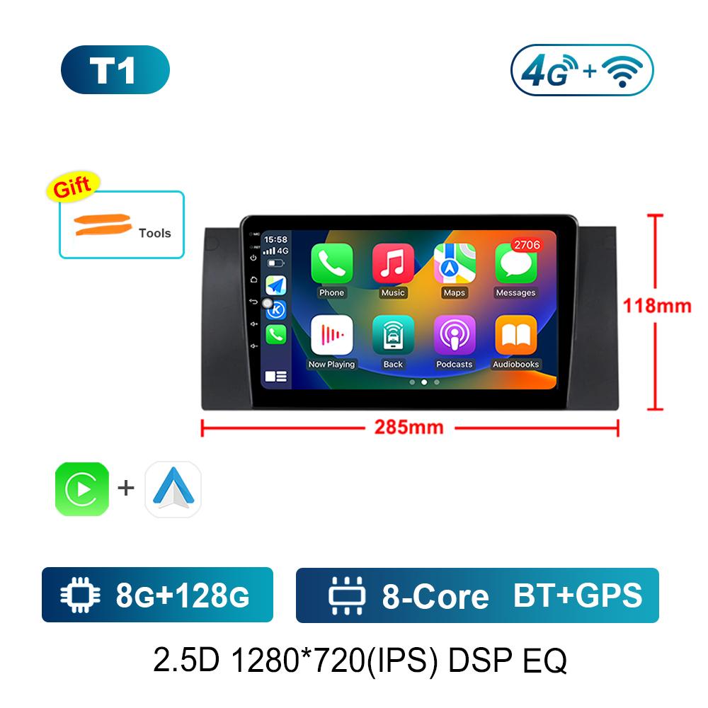 Carplay GPS Navigation for BMW E39 M5 1996 - 2003 DSP Stereo Car Radio Multimedia Player Android OS WiFi Head Unit