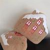 Shape Christmas House Plush Toy Doll Bedroom Dormitory Headrest Gift Cartoon