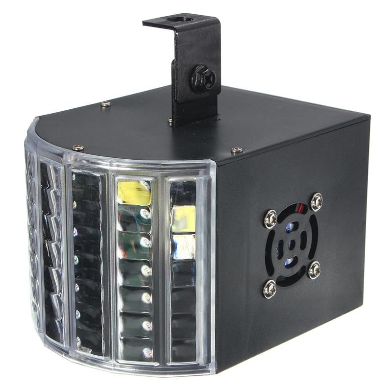

AC110-240V RGB LED Диско-свет Огни Активируемые звуком DMX512 Проектор Эффект Лампа Свет Музыка Рождественская вечеринка 18Вт чёрный