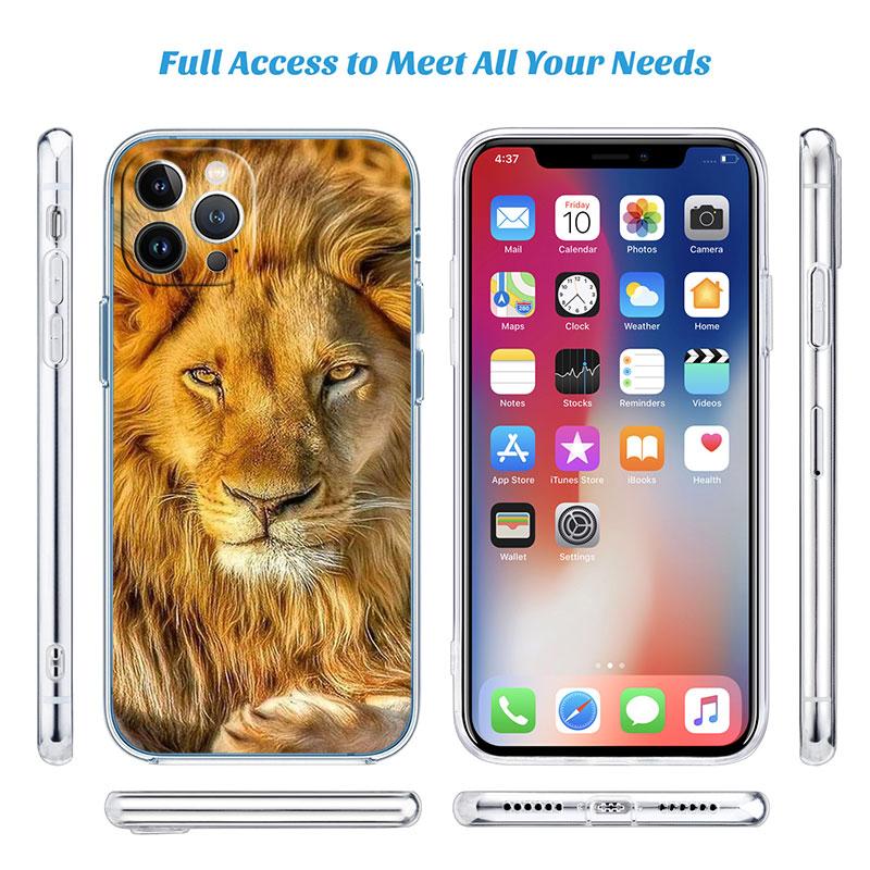 Wolf Tiger lion Transparent Phone Case for LG K22 K30 K40 K40S K41 K42 K50 K50S K51 K51S K52 K61 K62 K71 K92 Q61