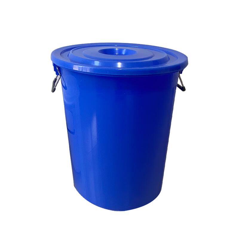 Commercial Outdoor Plastic Round Trash Can with Lid
