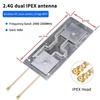 1 Stück Hoher Gewinn 9/12 dBi 2400-2500/5150-5850 MHz Dualband 2,4G 5,8G WLAN Drahtloser Router Modul AP Bridge Verstärker Antenne