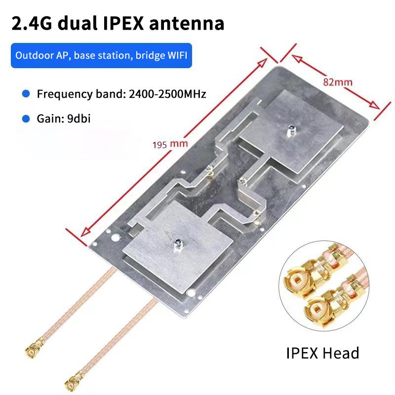 1 Stück Hoher Gewinn 9/12 dBi 2400-2500/5150-5850 MHz Dualband 2,4G 5,8G WLAN Drahtloser Router Modul AP Bridge Verstärker Antenne