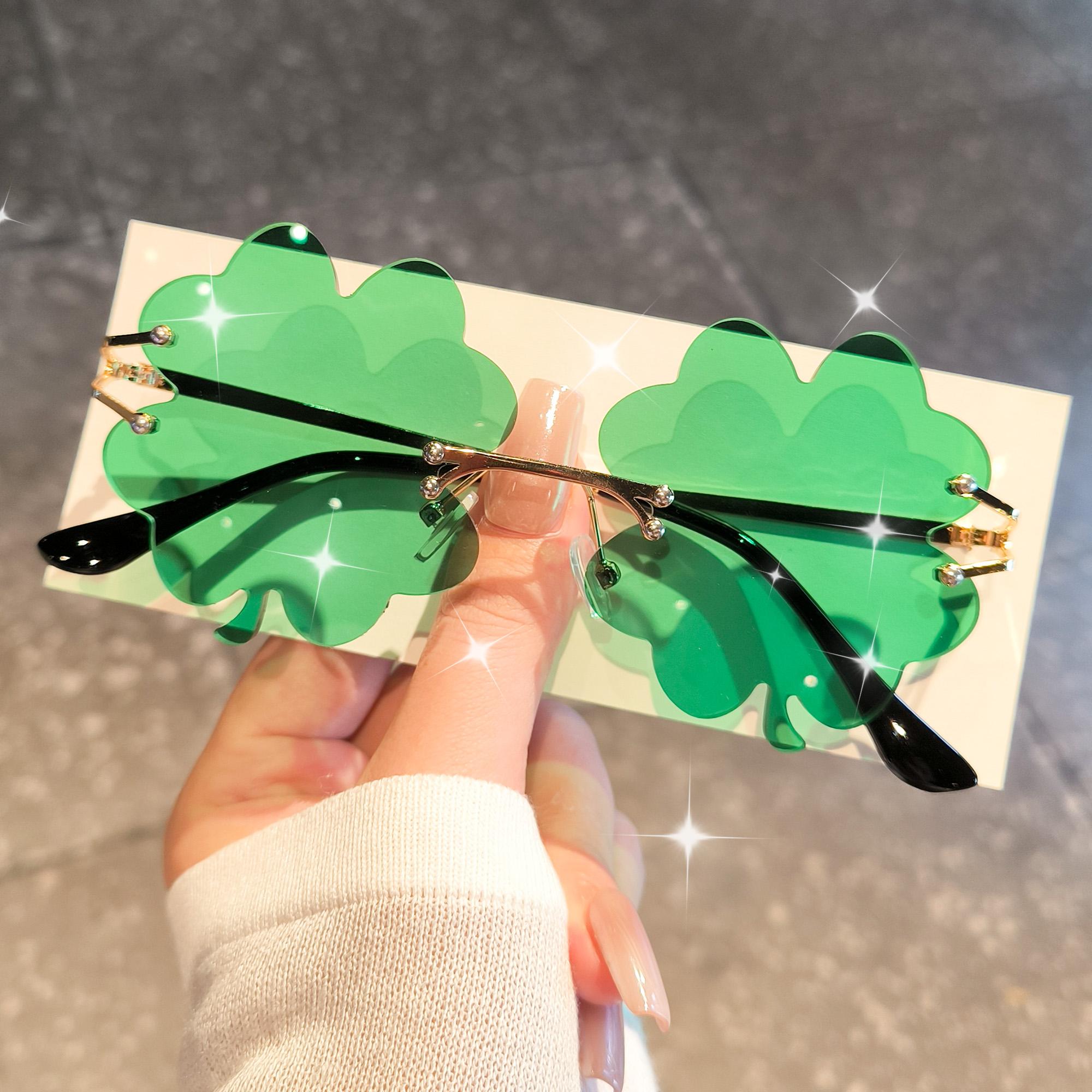 

Y2K Style Flower Shaped Party Sunglasses Frameless Fashion Decorative Eyewear Ideal for Daily Wear & Photography Accessory