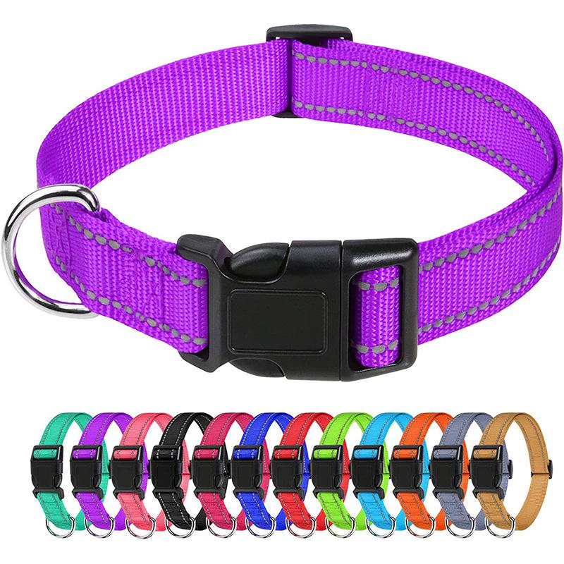 Reflective Dog Collar - Medium Size Anti-Pull Puppy Leash Collar