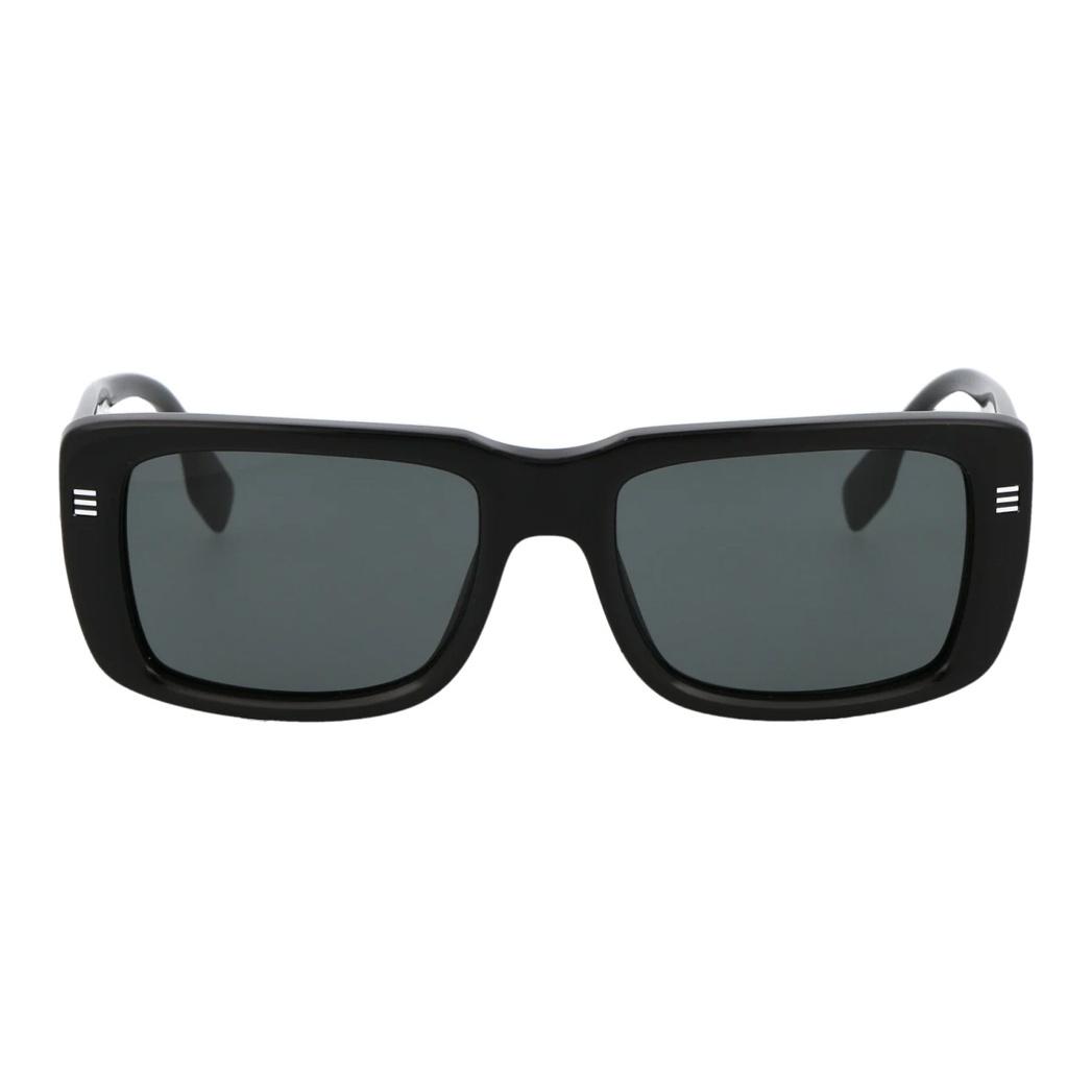 

Burberry Elegant Casual Plate Frame Rectangular Sunglasses Men s 55 чёрный