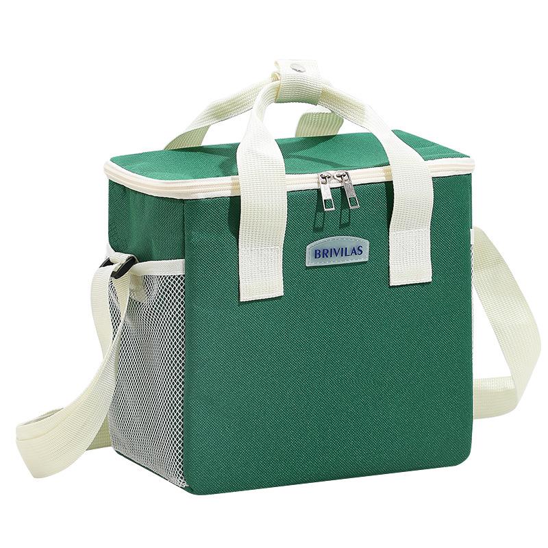 Portable Insulated Oxford Cloth Lunch Bag - Handheld & Shoulder Carry, Ideal for Picnics & Outdoor Use