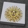 Vintage Retro Sun Goddess Brooch Pin for Coats & Jackets