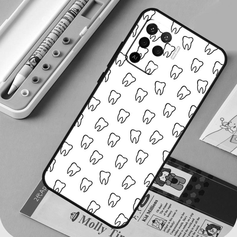 Dentist Dental Dent Tooth For Oppo A60 A80 A40 A94 A74 A54 A15 A18 A38 A58 A78 A98 A16 A76 A96 A57 A17 A77 A5 Pro Case