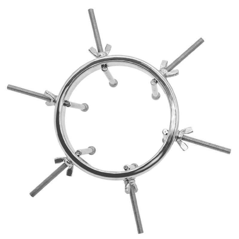 Kovový dilatátor anální kolík Femdom Sex Toy Fisting BDSM Speculum Slave Nerezová ocel